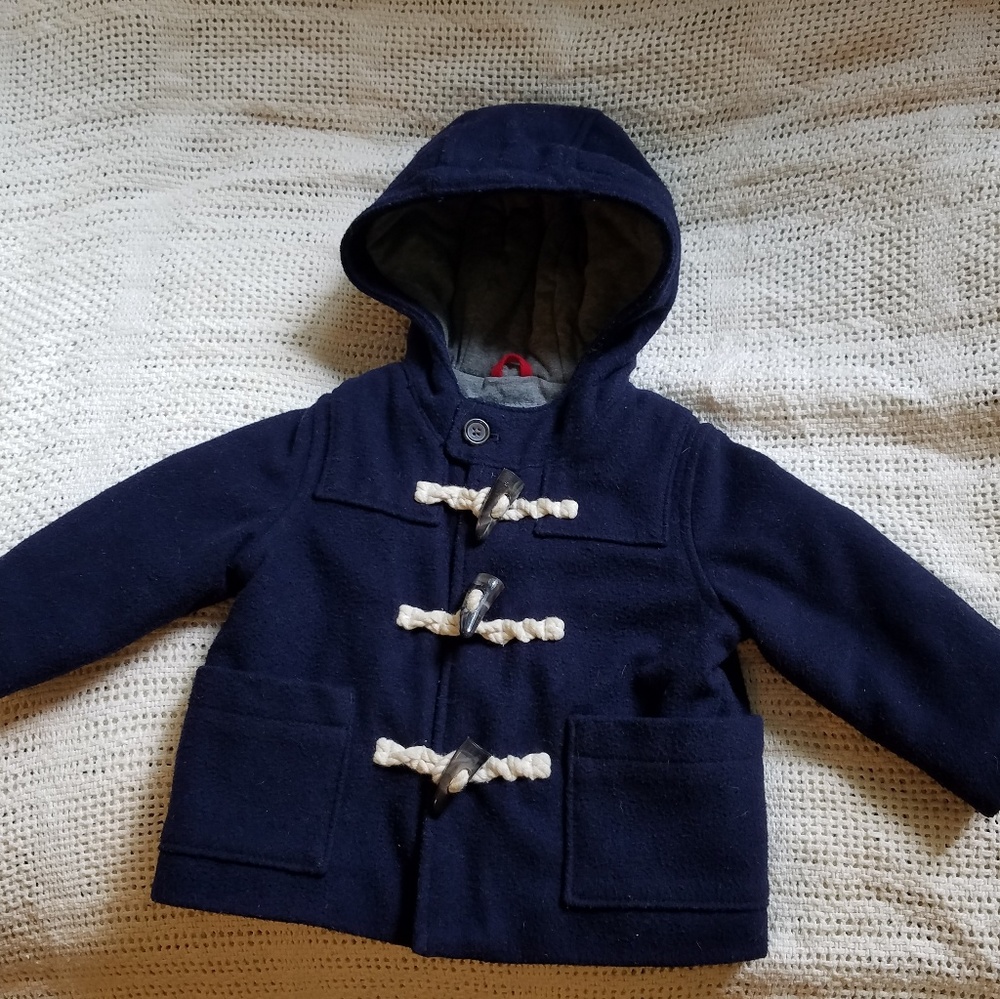 Baby Gap Wool Blend Navy Blue Coat 18m